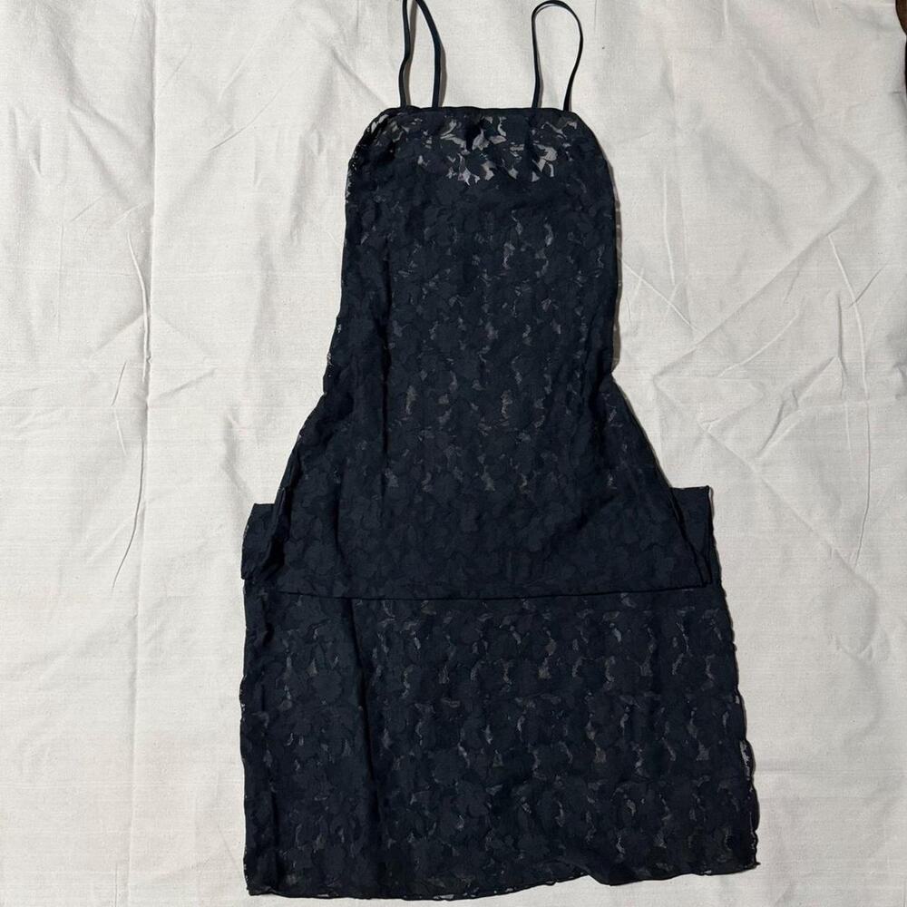 Lace slip dress auden with